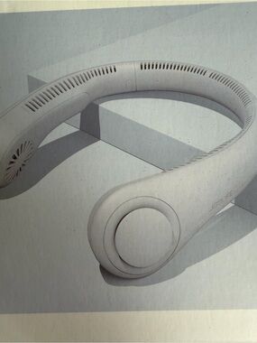 Wireless Neckband Fan - Light Gray